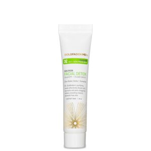 GOLDFADEN MD Facial Detox Mask Clarifying Face Mask w/Zinc Oxide, Sulfur, Salicylic Acid & Grapefruit Purifying Deep Clean Minimizes the Appearance of Redness, Blackheads & Pores .5 fl oz