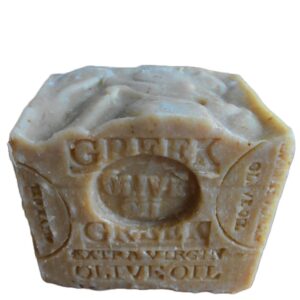 Organic Extra Virgin Greek Olive Oil Soap with Mediterranean Sea Salt Aged Bar 12 OZ.