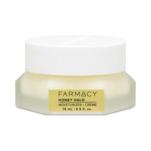 Farmacy Ceramide Face Moisturizer - Honey Halo Hydrating Facial Moisturizer for Dry Skin - Plumps, Soothes + Restores Skin with Potent Ceramides + Buckwheat Honey for a Dewy, Healthy Glow (15ml)