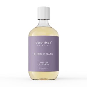 Deep Steep Bubble Bath 17oz (Pack of 1) (17 Fl Oz (Pack of 1), Lavender Chamomile)