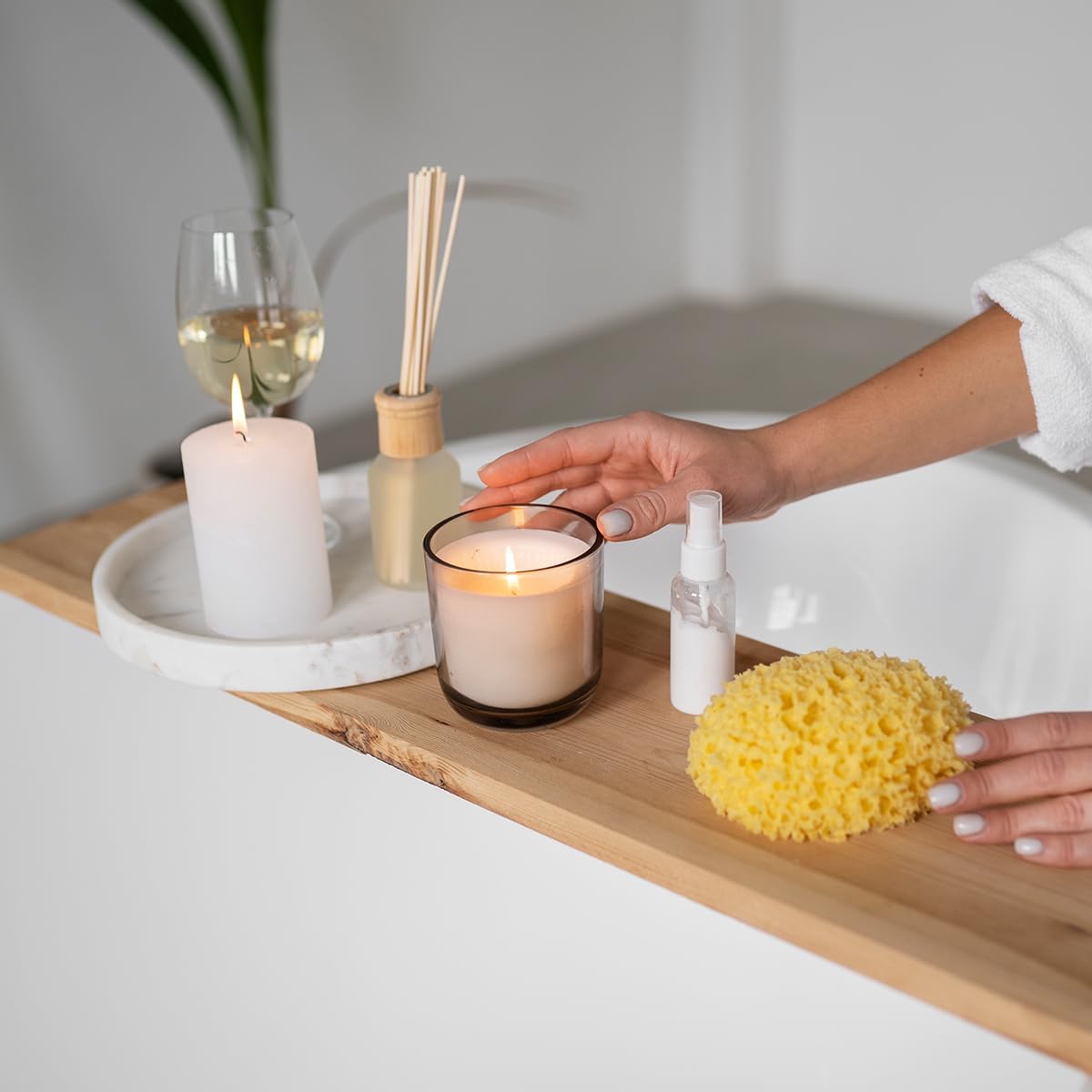 2 Pack 3x8 Hand Poured White Dripless Pillar Candles, Soy Candles, Non-Toxic, Unscented, Smokeless, for Power Outages & Emergency - Image 4