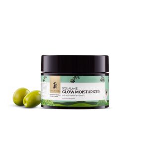 Squalane Glow Moisturizer | Enriched with Vitamin C & Niacinamide | Hydrating & Nourishing Daily Facial Cream | Reduce Wrinkle & Provide Youthful Glow | 1.76 Oz/50gm