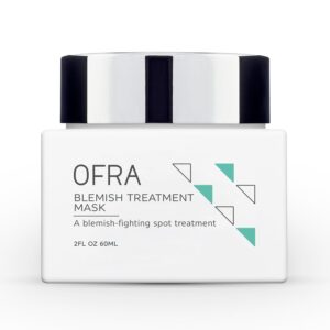 OFRA Blemish Treatment Mask - Sulfur Overnight Acne Spot Treatment Mask - Spot Treat Pimples and Heal Breakouts Overnight - 2.2oz/66ml