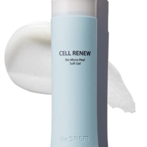 THESAEM Facial Soft Peeling Gel - Natural AHA+BHA Korean Enzyme Exfoliating Scrub for Dead Skin Cells, Face Exfoliator, Skin Turnover, Cell Renew Bio Micro Peel Soft Gel, 5.41 fl.oz.