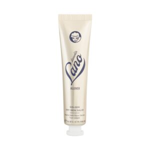 Lanolips Golden Dry Skin Salve - Lanolin Oil Healing Ointment with Vitamin E & Manuka Honey - Body Moisturizer for Dry Skin - Relief for Dry Hands & Cracked Lips - Dermatologist Tested (25g)