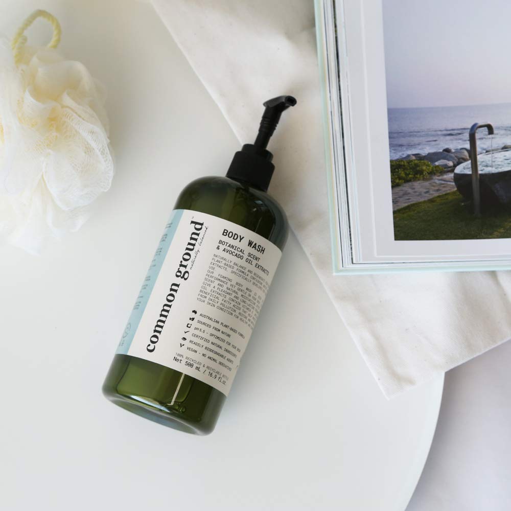 COMMON GROUND All Natural Body Wash - Paraben & Cruelty Free, Organic, Vegan, Plant-Based, Botanical Scent & Avocado Oil Extracts - All Skin Types, Men & Women, Sensitive - Image 8