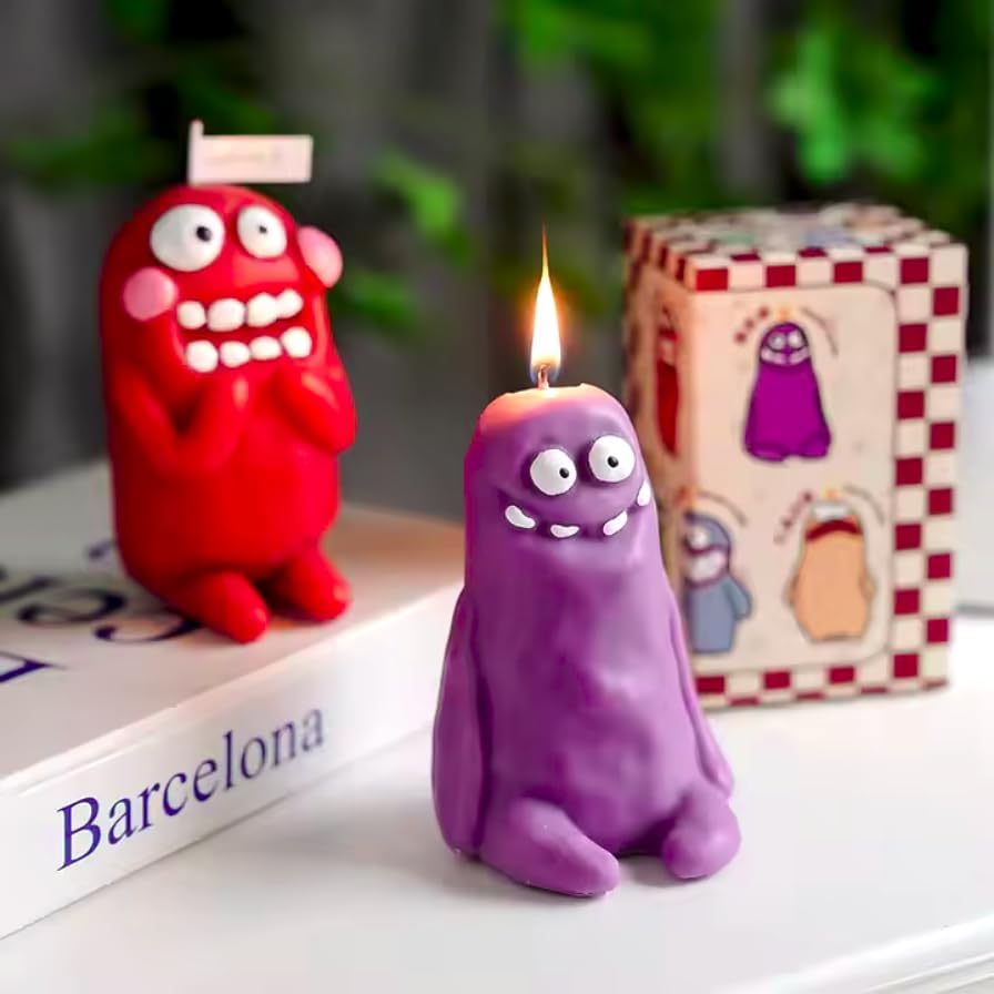 3 Pcs Monster Candles, Happy Birthday Cake Scented Funny Candle, Cute Decor for Party for Women and Men, Cool and Unique Presents idea for mom Brother and Sister - Image 8