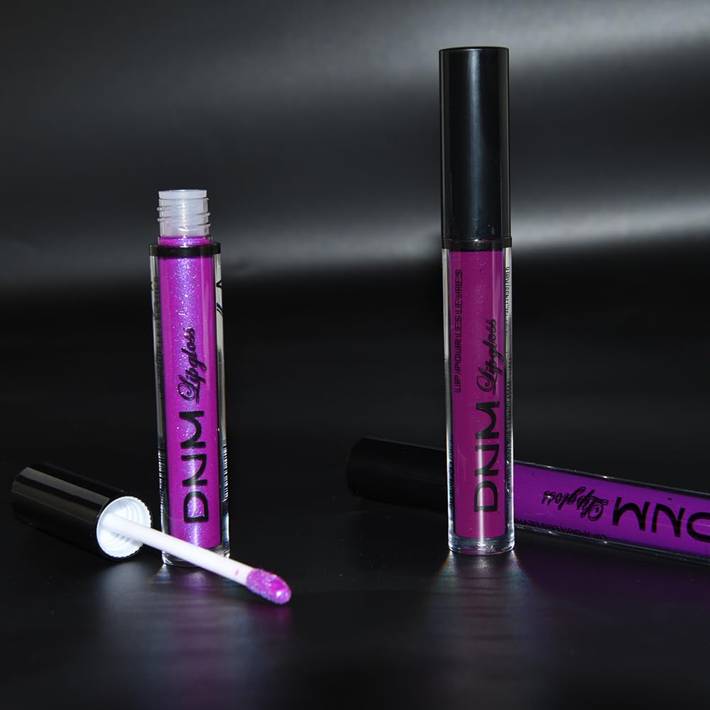 evpct 3Pcs Violet Purple Crystal Metallic Shimmer Glitter Matte Liquid Lipstick Lip Stain Sets for Women Matte+Lipstick Long Lasting Waterproof Permanent 24 Hours Magic Lipstick 24 Hours original - Image 7