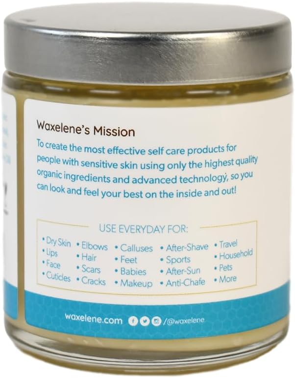 Waxelene Organic Balm Travel Jar - Petroleum Jelly Alternative for Eczema & Dry Skin - Image 2