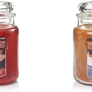 Yankee Candle 22oz Kitchen Spice and Salted Caramel Jar Candles Bundle