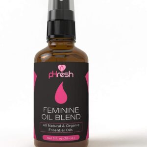 pHresh Feminine Spray - 100% All Natural Yoni Oil for Women - With Tea Tree, Lemongrass, Orange Essential Oils - 2 oz