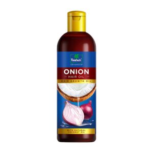 Parachute Advansed Onion Hair Oil with Natural Coconut Oil & Vitamin E, 6.7 Fl.oz. - For Longer, Stronger, Healthier Hair, Promotes Growth, Hair Fall Control, All Hair Types, Blue