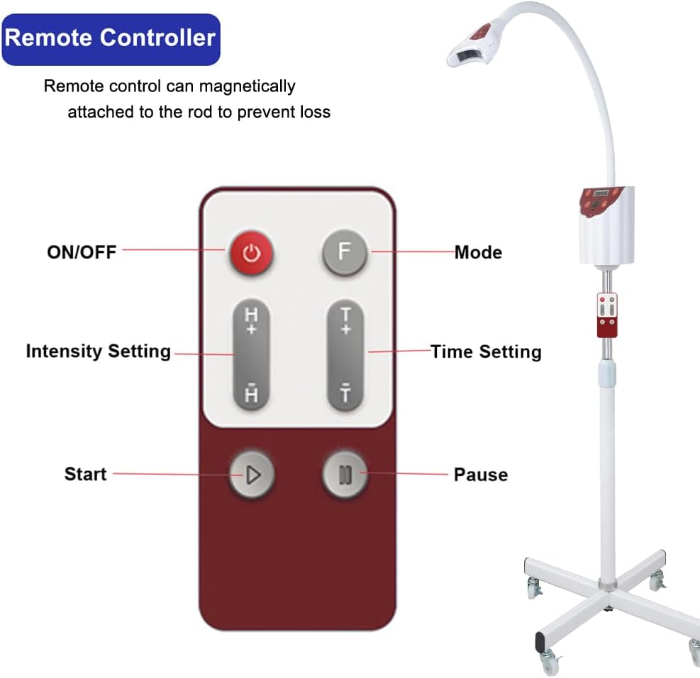 Professional Mobile Teeth Whitening LED Lamp Machine with Remote Control and 6 Lights - Image 4