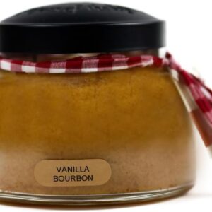 A Cheerful Giver - Vanilla Bourbon - 22oz Mama Scented Candle Jar with Lid - Keepers of The Light - 125 Hours of Burn Time, Gift Candle, Brown