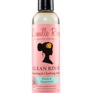 Camille Rose Clean Rinse Shampoo, with Honey and Peppermint to Moisturize and Clarify, for all Hair Types, 8 oz