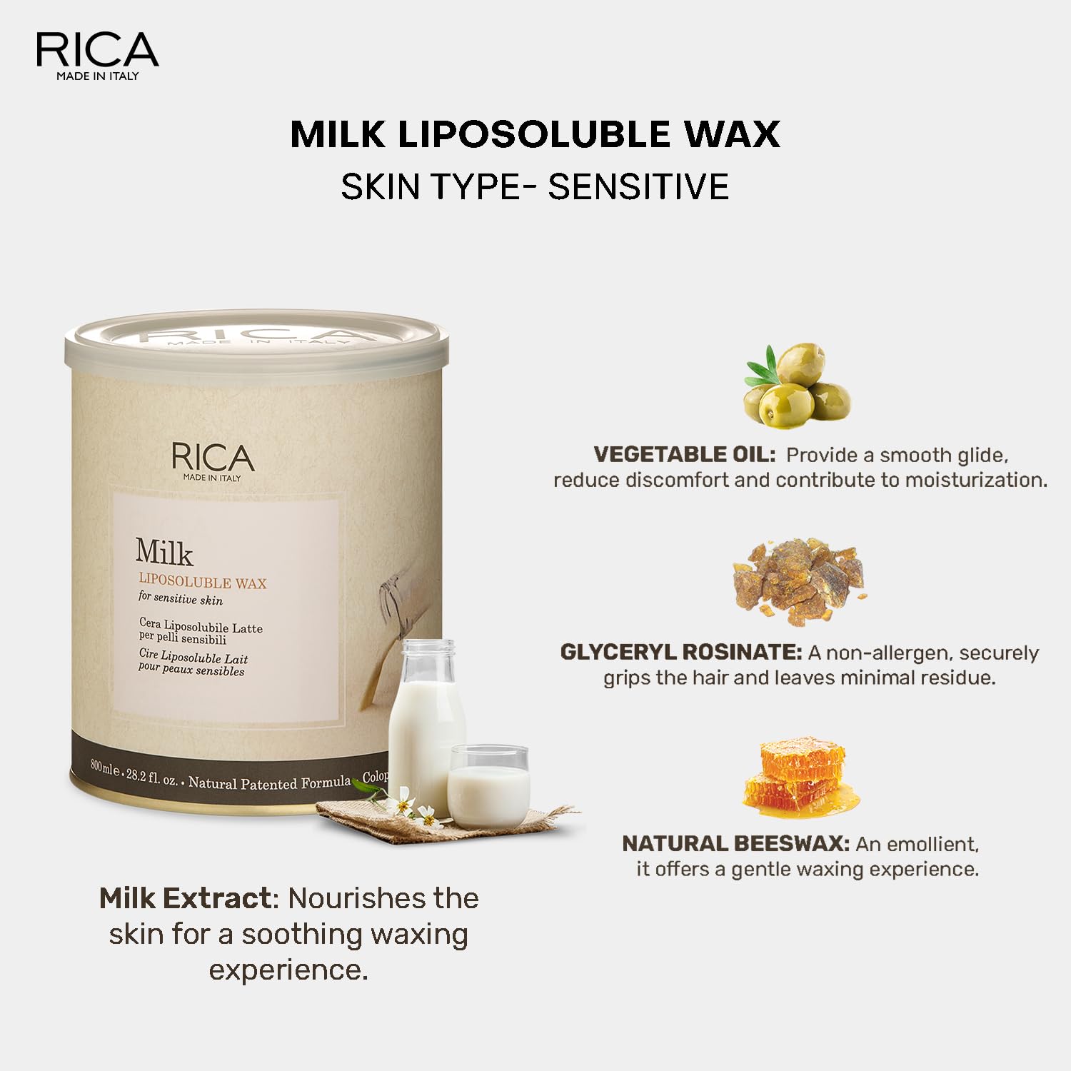 Rica Milk Wax - 800 ML - Image 2