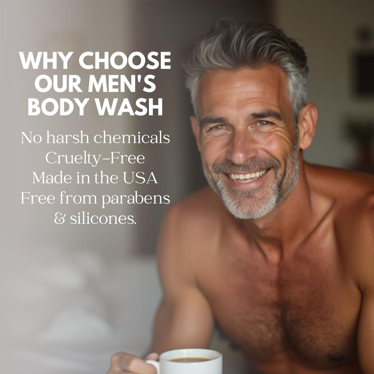 Just Nutritive Men's 16 oz Gentlemen's Body Wash for Clean and Fresh Skin - Image 7