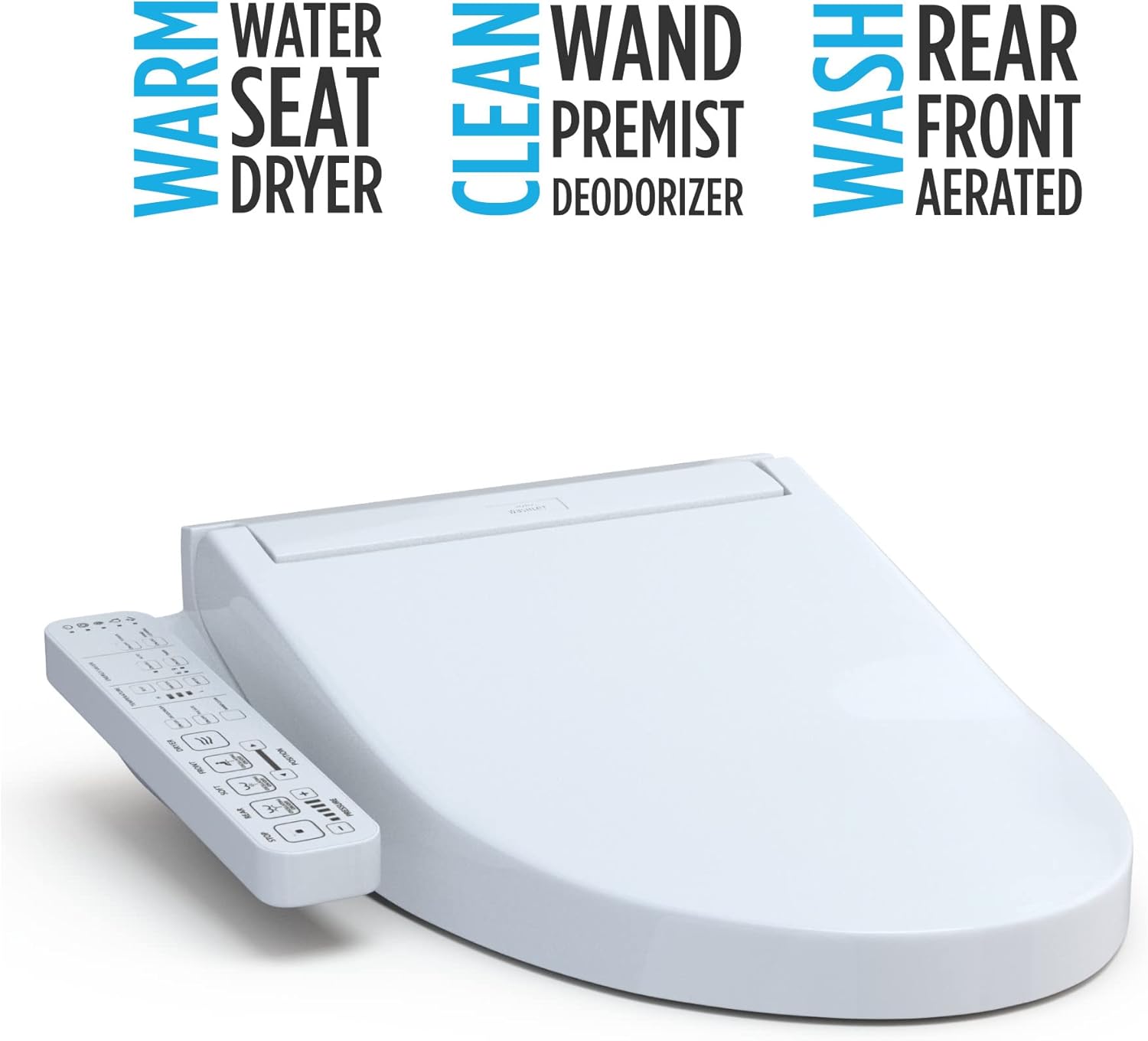 TOTO SW3074#01 WASHLET C2 Electronic Bidet Toilet Seat with PREMIST and EWATER+ Wand Cleaning, Elongated, Cotton White - Image 34