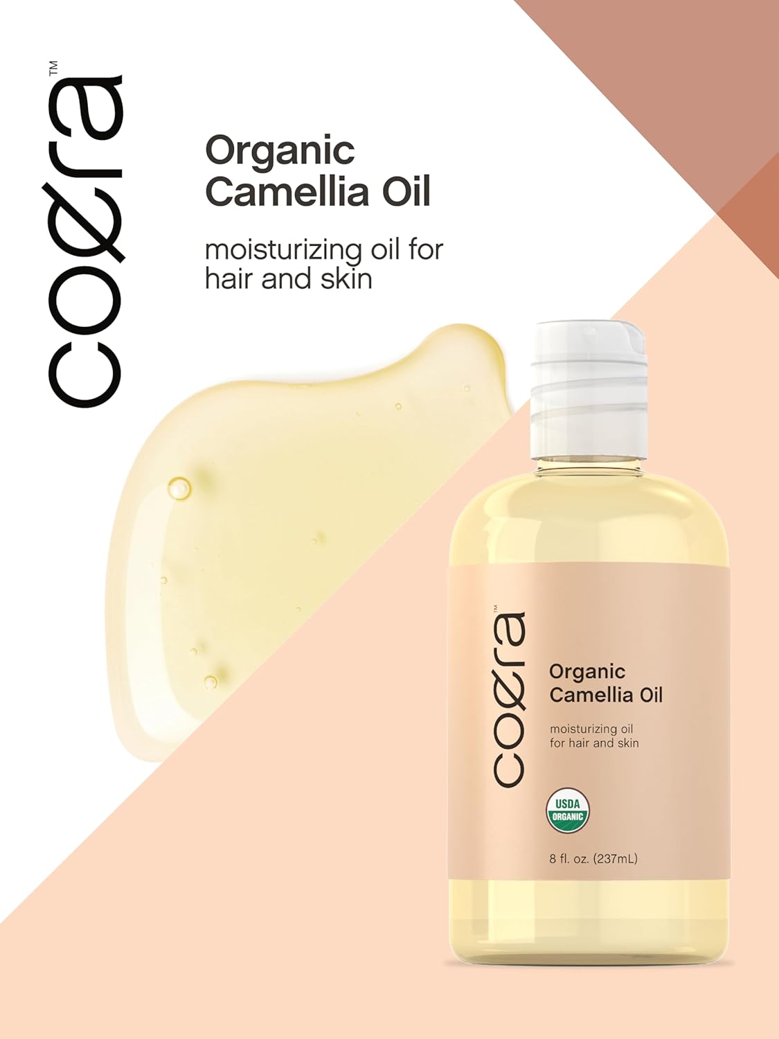 TiktokCoera Camellia Oil | 8 fl oz (Pack of 1) | Certified Organic | Moisturizing Oil for Hair and Skin | Free of Parabens, SLS, & Fragrances - Image 7