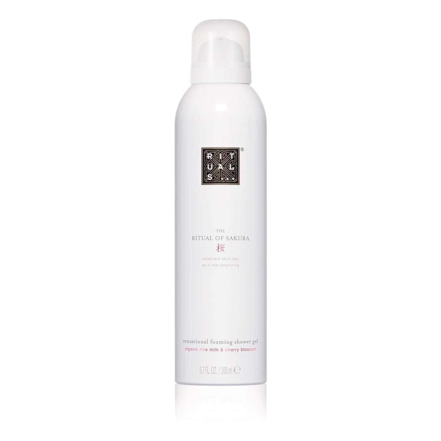 RITUALS Sakura Renewing Foaming Shower Gel - Moisturizing Body Wash with Rice Milk & Cherry Blossom - 6.7 Fl Oz