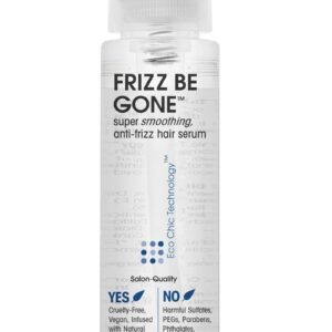 GIOVANNI ECO CHIC Frizz Be Gone - Super Smoothing Anti-Frizz Hair Serum, Adds Shine, Seals in Color, Infused with Natural Botanical Ingredients, Salon Quality, No Parabens - 2.75 oz (3 Pack)