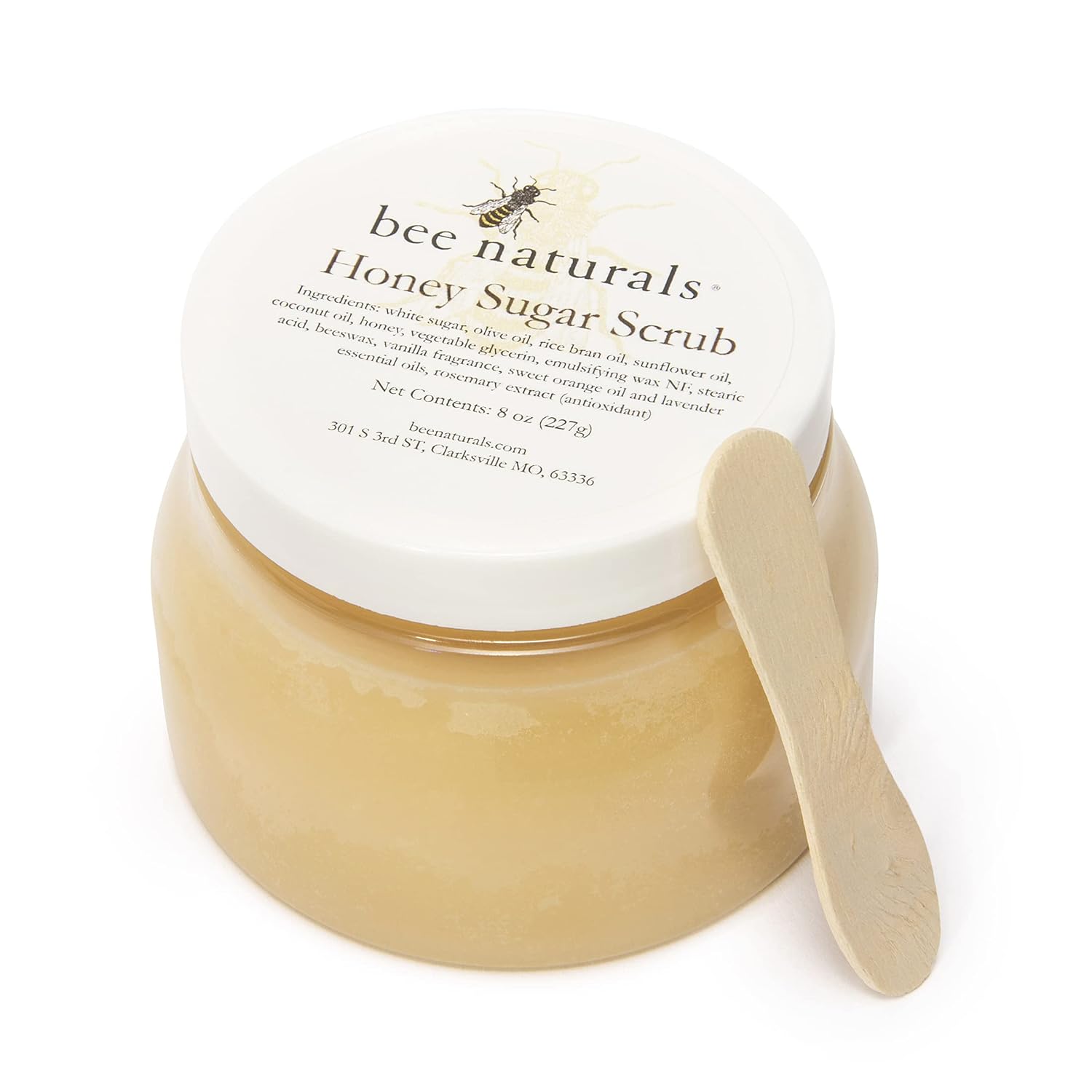 Luxurious Honey Sugar Scrub 8oz โ Gentle Exfoliating Blend for Face, Body & Feet with Honey, Coconut & Essential Oils โ Nourishing Moisture with Signature Vanilla Fragrance for Radiant Skin - Image 2