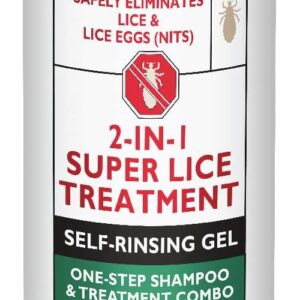 Stop Bugging Me! All-Natural 2-in-1 Super Lice Treatment Gel Shampoo, 8 oz | Safely Eliminates Lice & Eggs