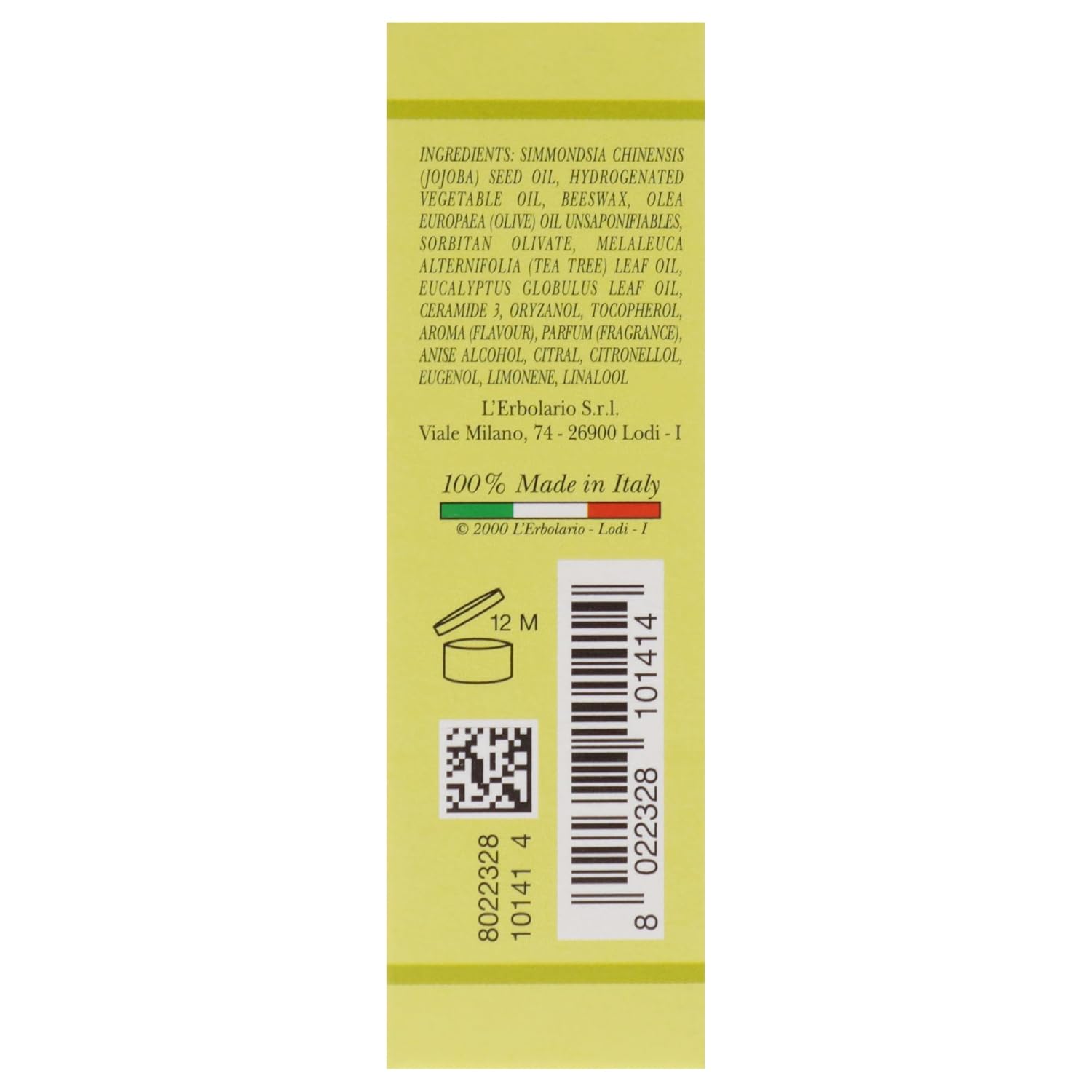 L'Erbolario Olive and Tea Tree Lip Balm – Soothing Lip Treatment with Balsamic Tea Tree Oil and Soothing Olive Oil – Softens and Refreshes - 0.15 oz - Image 7