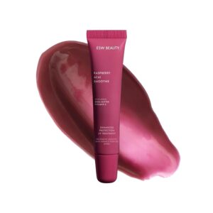 ESW Beauty Raspberry Acai Smoothie Lip Protection Treatment – Tinted Lip Balm with Shea Butter & Vitamin E – Nourishing, Moisture-Locking, Berry Tint