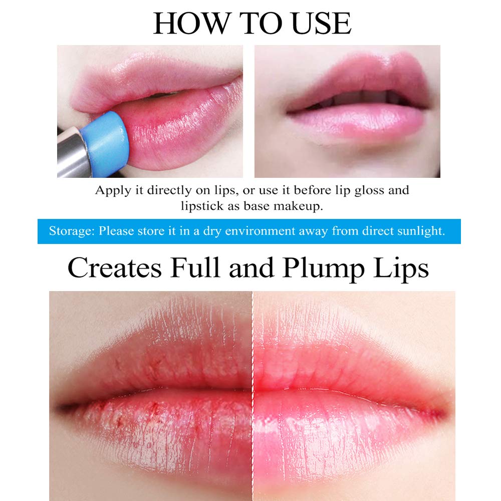 Hyaluronic Acid Lip Balm Long-lasting Moisturizing Nourishing Lips Reduce Fine Lines Relieve Dryness Protect Lip Skin Natural Extract Lip Balm (New Packing) (Hyaluronic acid) - Image 2