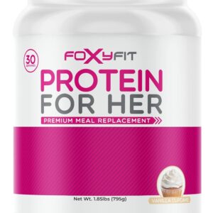 Protein for Her, Vanilla Cupcake Whey Protein Powder with CLA and Biotin for a Healthy Glow (1.85 lbs)