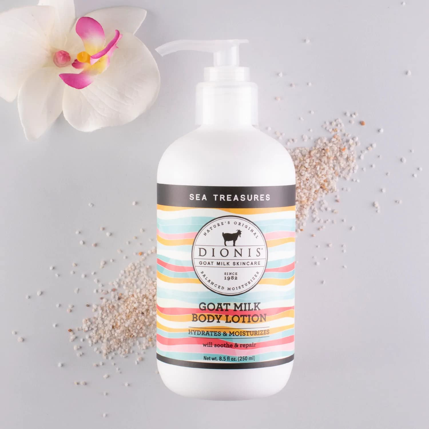 Dionis Sea Treasures Lotion (8.5 oz), Hand and Body Cream (3.3 oz) Bundle