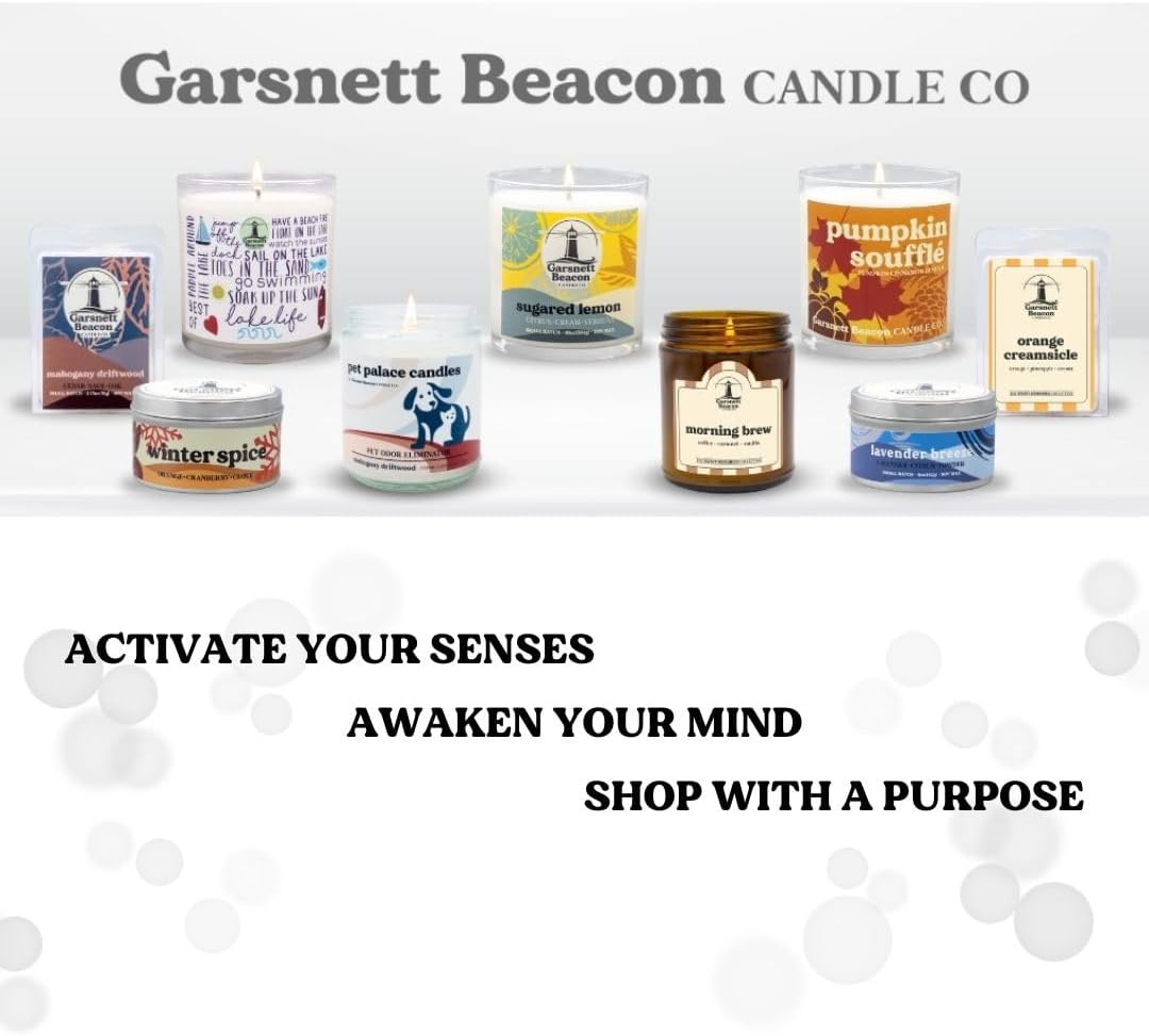 Kettle Corn Candle | Caramel, Sea Salt, Popcorn Scented Candle | Great for Home, Office | 100% Natural Soy Wax - 40+ Hour Burn Time | Handcrafted by Garsnett Beacon Candle Co. in The USA - Image 4