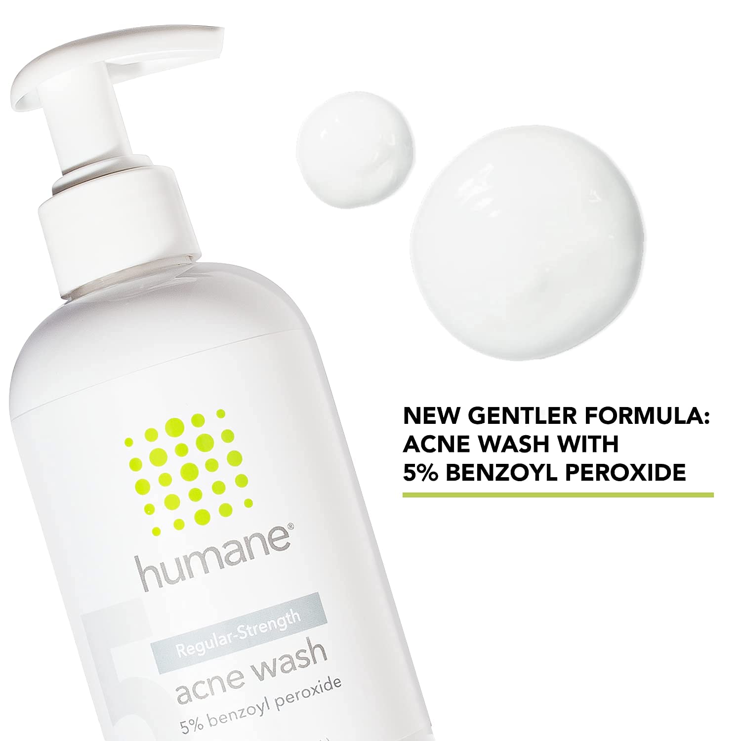 humane Benzoyl Peroxide Acne Body Wash - 5% Regular-Strength Acne Treatment for Face, Skin, Back and Body - 8 Fl Oz - Dermatologist-Tested Non-Foaming Cleanser - Vegan, Cruelty-Free - Image 3