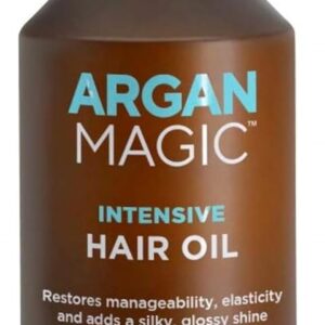 Argan Magic Intensive Hair Oil - Restores Manageability and Elasticity | Adds Shine and Gloss | Controls Frizz | Made in USA, Paraben Free, Cruelty Free (4 oz)