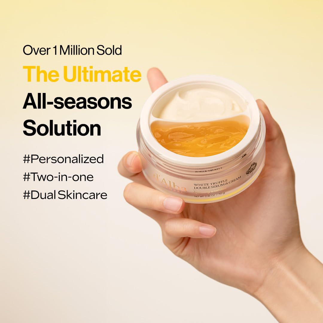 D'alba Piedmont White Truffle 2.46 oz Vegan Double Serum and Cream Moisturizer - Image 2