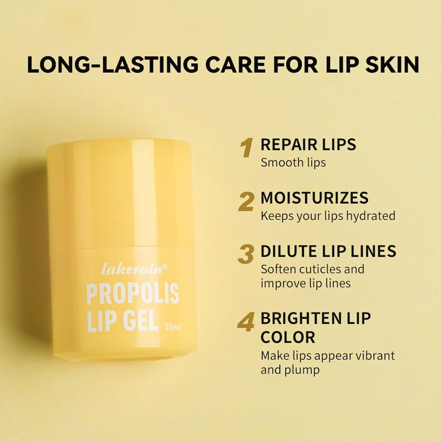 Propolis Lip Gel, Honey Lip Butter, Hydrating Overnight Lip Balm, 12hrs Long-lasting Moisture, Sanitary Twister (2 Pack) - Image 4