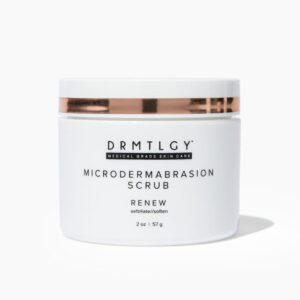 DRMTLGY Microdermabrasion Facial Scrub and Face Mask. Non-Abrasive Face Exfoliator Improves Acne Scars, Blackheads, Pore Size, and Skin Texture. 2 oz