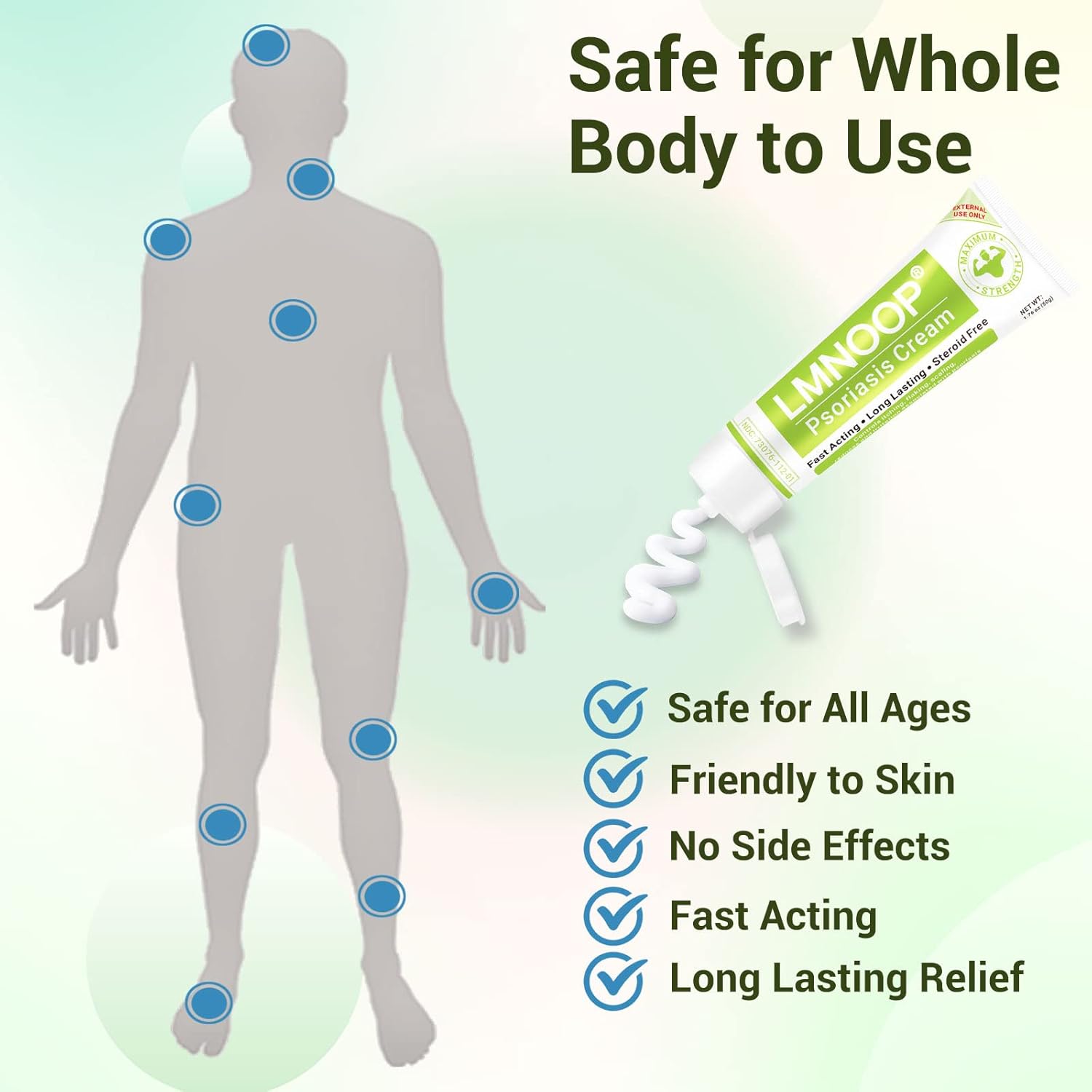 Maximum Strength Psoriasis Cream 3.53 oz Moisturizing Treatment for Itch Redness Flaking - Image 7