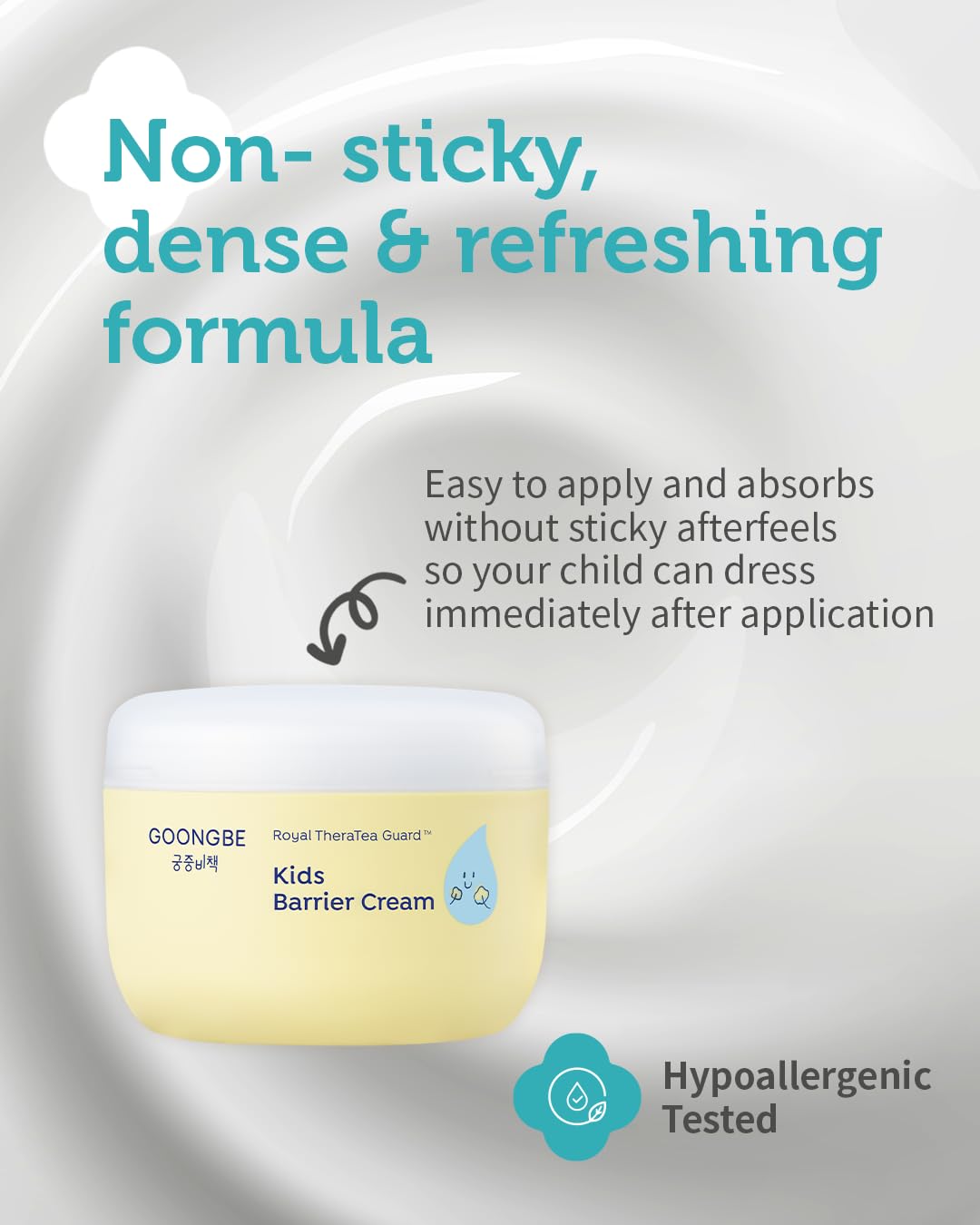 Kids' Barrier Cream - Korean Kids Daily Intensive Moisturizing Cream for Face and Body - Improves Skin Barrier & Soothing Rough Skin with Cica and Panthenol - Allergen Free Scent, 6.09 oz. - Image 4