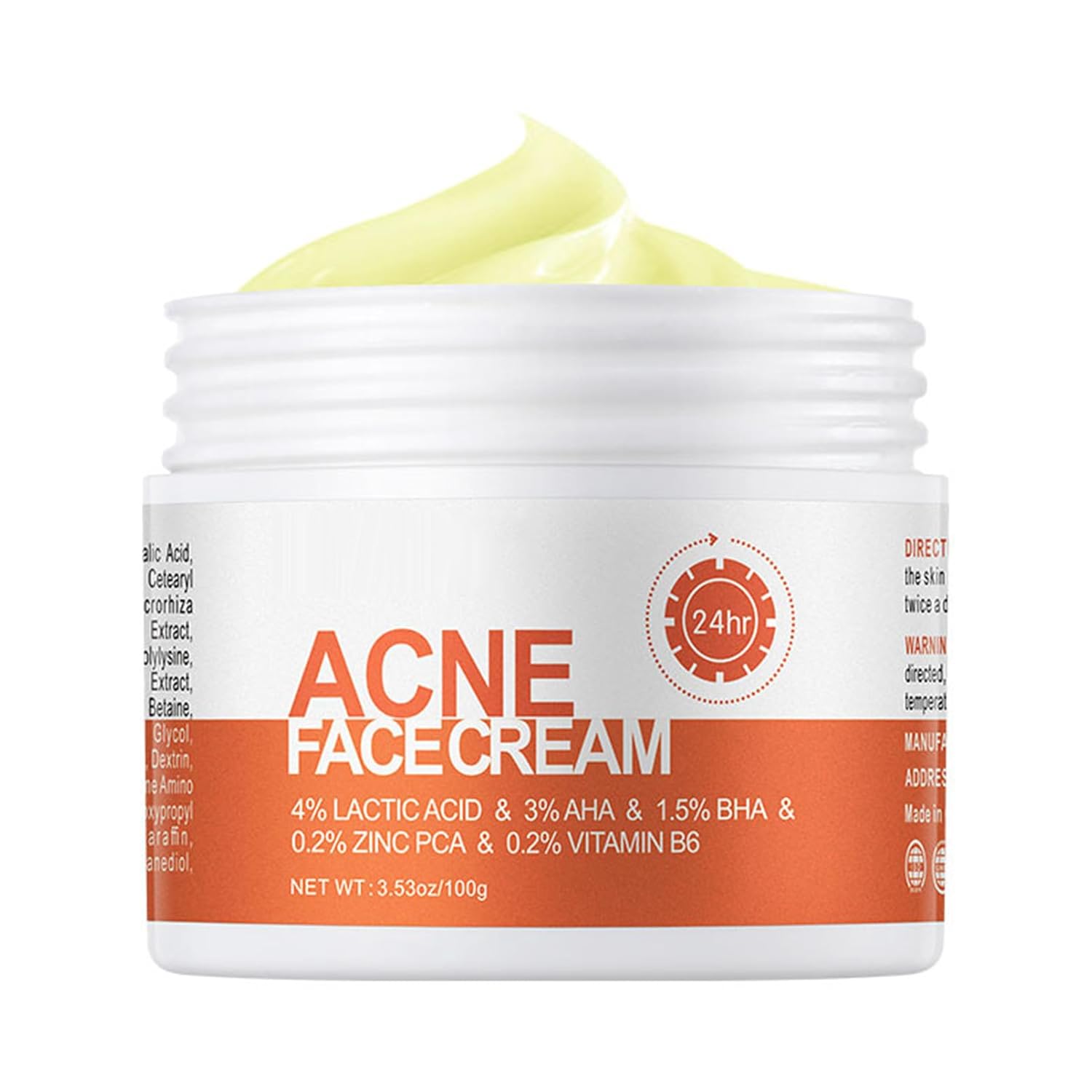 Acne Cream, Acne Spot Cream for Face and Body, Pimple cream Spot, Reduce Cystic for Face, Back & Butt acne Clearing for Teens & Adults (100g)