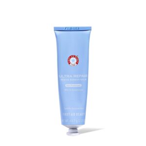 First Aid Beauty - Ultra Repair Rescue Barrier Balm, Deep Hydrating Skin Barrier Mask with 1% Dimethicone, Visible 24-Hour Relief for Dry, Cracked & Chapped Skin, Safe for Sensitive Skin, 2.25 oz
