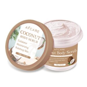 Coconut Body Scrub with Organic Coconut Oil - Deep Moisturizing and Exfoliating Body, Face, Hand, Foot Scrub - Fights Fine Lines, Wrinkles - Great Gifts for Women & Men - for All Skin Types 3.52 Fl Oz