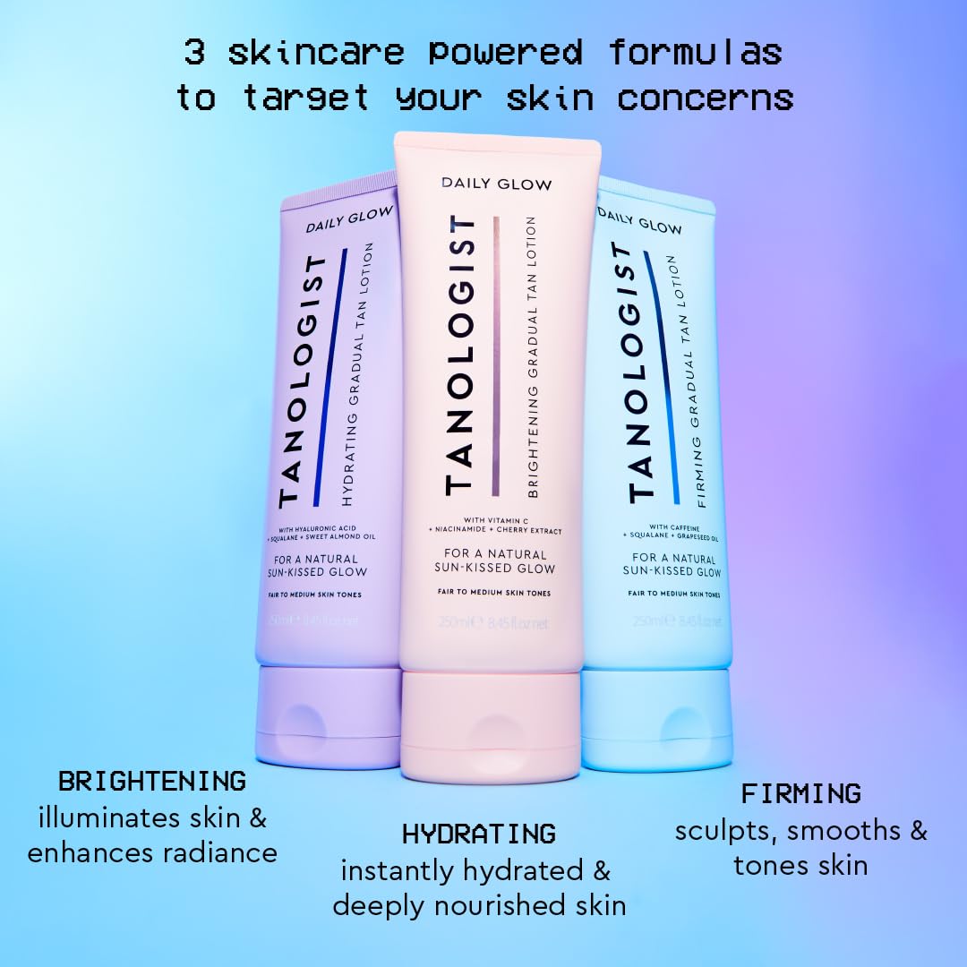 Tanologist Brightening Daily Glow Body Lotion- Light To Medium, Gradual Tanning Lotion, Streak-Free & Natural Looking Self Tanner, Illuminating, 8.45 fl. oz/250 ml Tube - Image 6