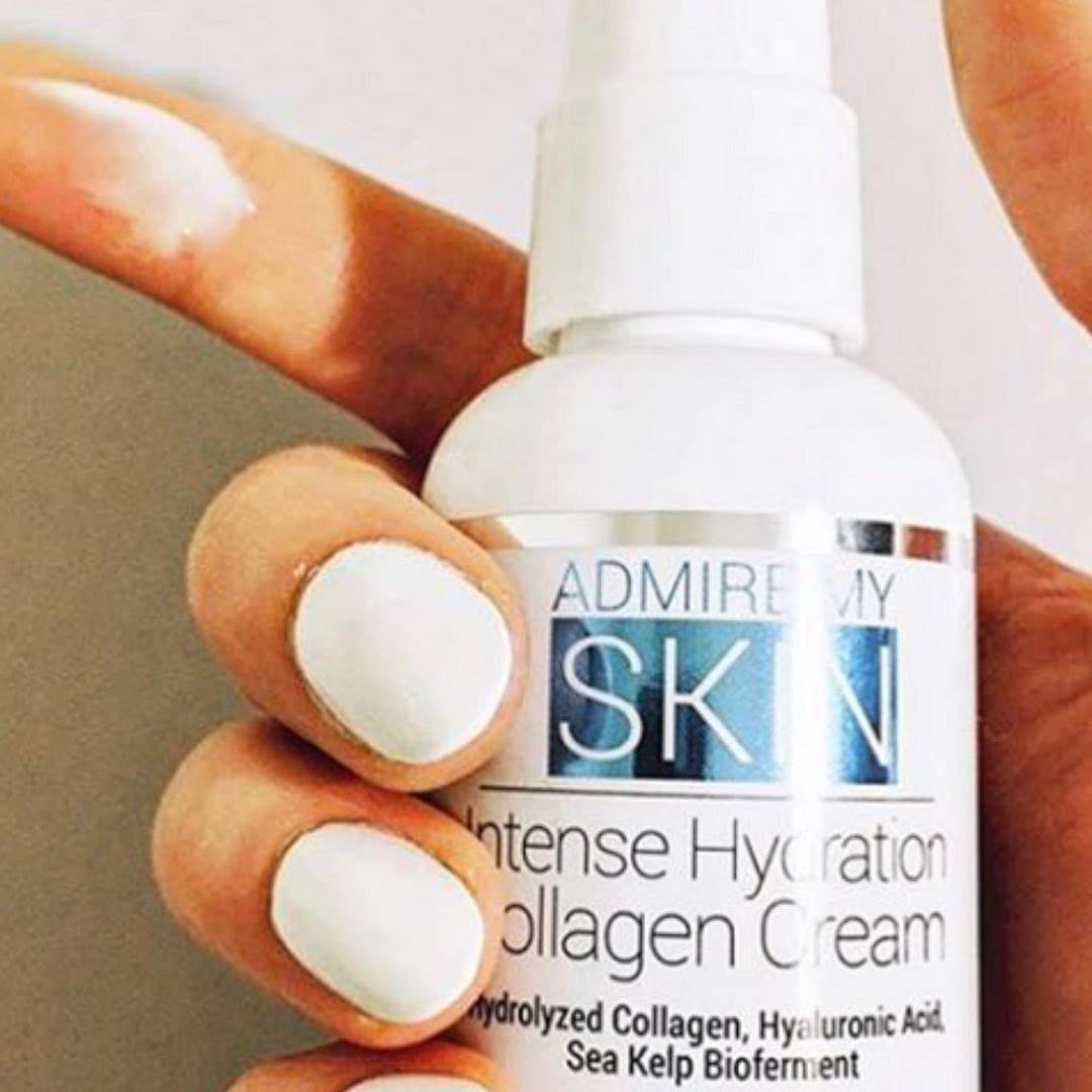 Admire My Skin Collagen Cream Moisturizer For Dry Skin - Hyaluronic Acid Cream - Non Comedogenic Hydrating Cream Eliminates Dull Dry Skin for That Healthy Youthful Glow 2oz - Image 3