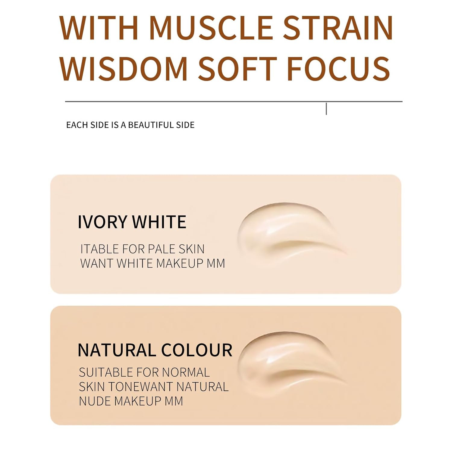 O'CHEAL CC Cream with SPF 50+, Hydrating Color Correcting Cream Full Coverage Lightweight Powder Foundation, Waterproof Long Lasting Pre-makeup Primer Facial Concealer Refine Skin Texture (Ivory) - Image 6