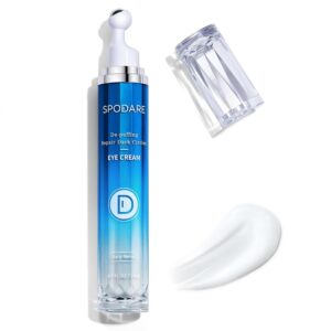 Caffeine Eye cream For Dark Circles, combines caffeine and retinol, target dark circles, puffiness, and wrinkles. Eye Cream Anti Aging With 360° Massage Ball. (0.7 fl. oz)