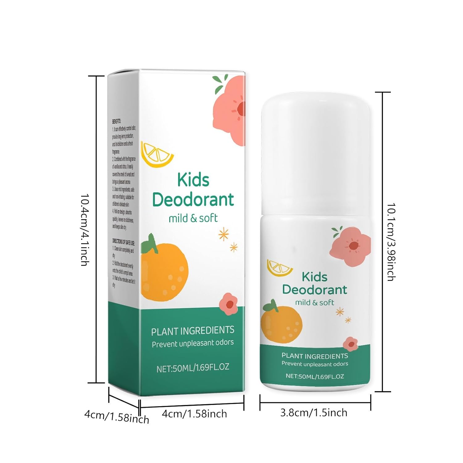 Gentle Hypoallergenic Natural Deodorant for Kids, Prevents Odors Whole Body Use - Image 3