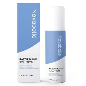 Ingrown Hair Treatment Serum for Women: Razor Bump & Burn Relief for Bikini Area, Legs, Armpits & Face – Post-Shave Post-Wax Roller with Salicylic & Glycolic Acid – Made in USA – 3.38 fl oz