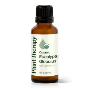 Plant Therapy Organic Eucalyptus Globulus Essential Oil 100% Pure, USDA Certified Organic, Undiluted, Natural Aromatherapy, Therapeutic Grade 30 mL (1 oz)